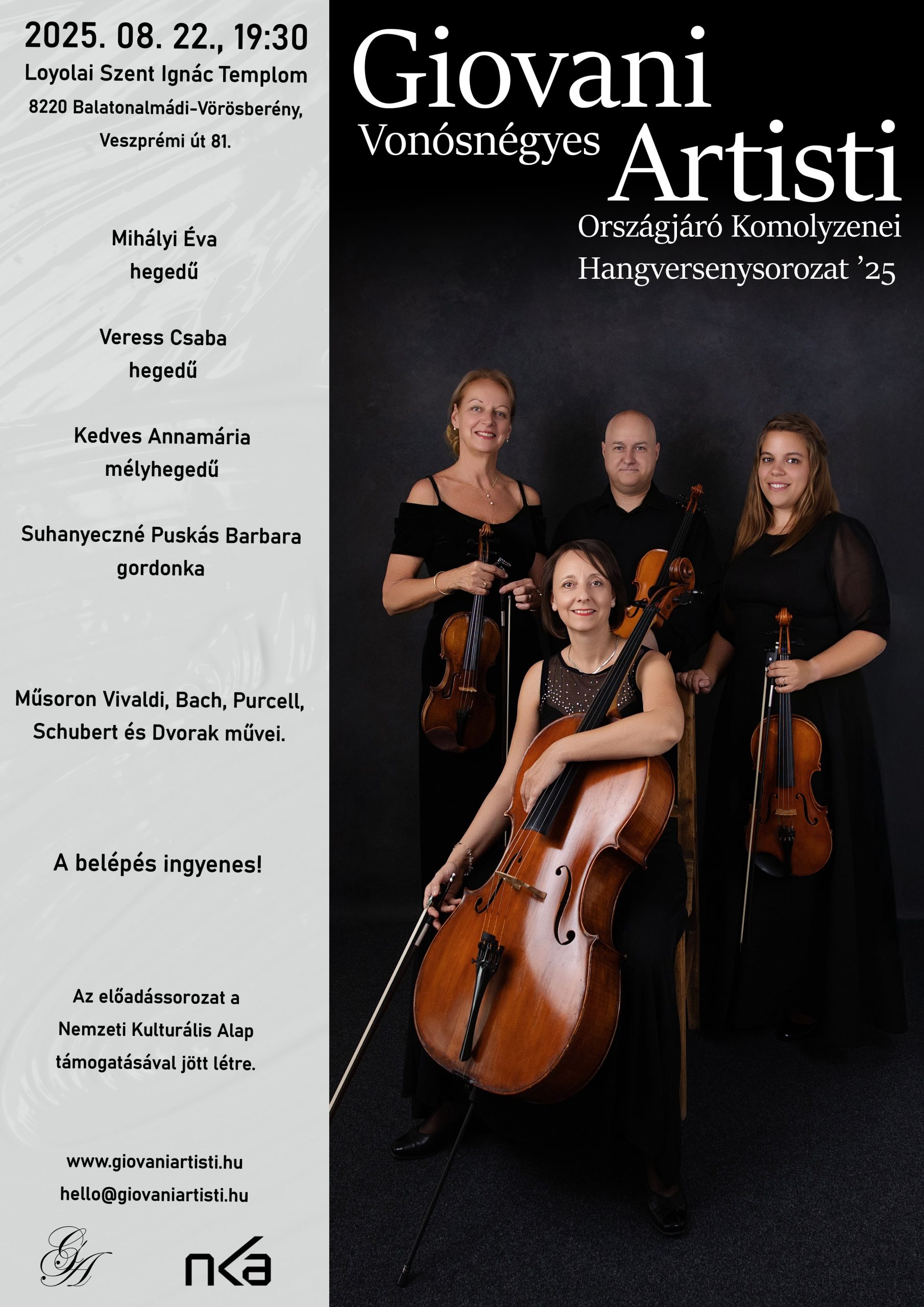 2025. augusztus 22., 19:30 – Balatonalmádi – Vörösberény