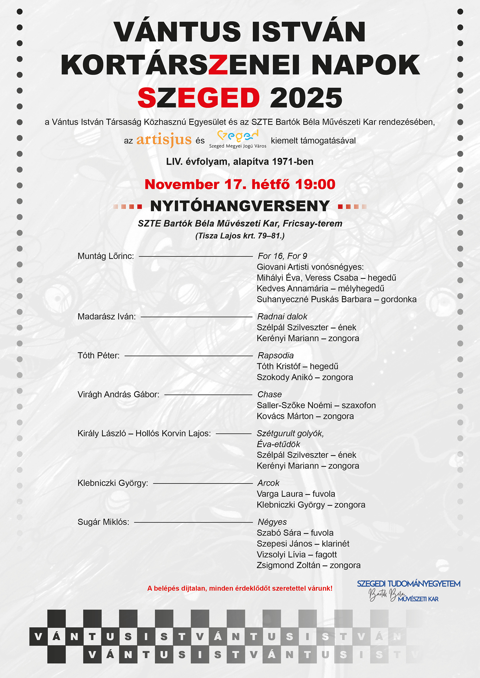 2025. november 17., 19:00 – Szeged